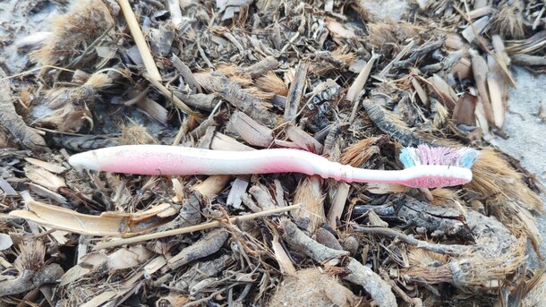 Cepillo de dientes rosa Colgate